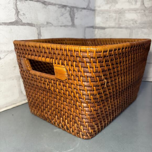 Rattan Rectangular Basket - Picture 4 of 4
